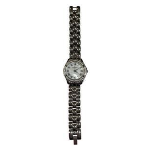 Peugeot Women's Analog Display Quartz Watch Silver Tone Crystal Round - Works